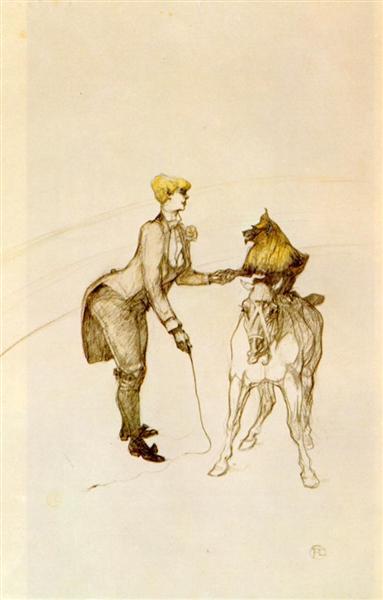 At the Circus The Animal Trainer, 1899 - Анри де Тулуз-Лотрек