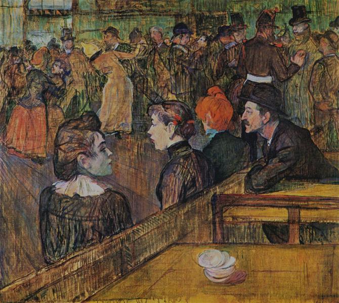 Ball at the Moulin de la Galette, 1889 - Henri de Toulouse-Lautrec