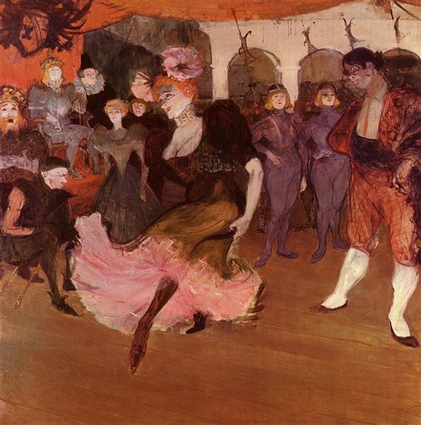 Marcelle Lender Dancing in the Bolero in Chilperic, 1895 - Анрі де Тулуз-Лотрек