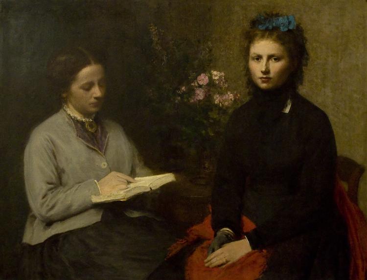 The Reading, 1870 - Анрі Фантен-Латур