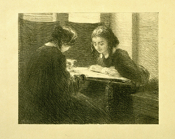The-Embroiderers, No. 3, 1895 - Анри Фантен-Латур