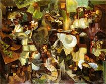 Mountaineers Attacked by Bears - Henri Le Fauconnier