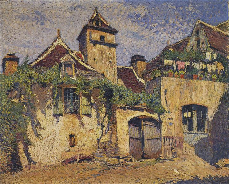 Houses in the Village - Анрі Мартен