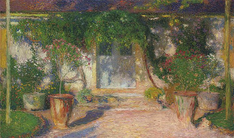 Terrace in Sun - Henri Martin