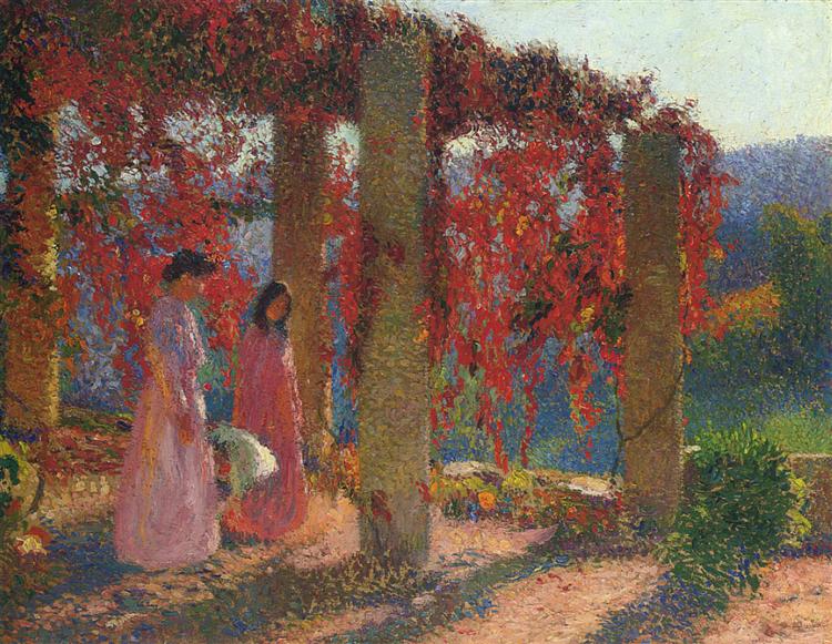 Young Women in Tonnelle - Henri Martin