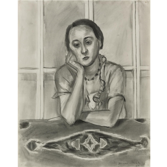 Figure in Scutari Carpet, 1922 - Henri Matisse