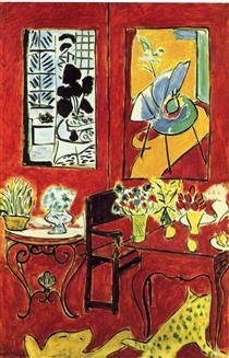 Grand intérieur rouge - Henri Matisse