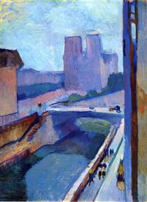 A Glimpse of Notre-Dame in the Late Afternoon - Henri Matisse