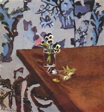 Pansies on a Table - Henri Matisse
