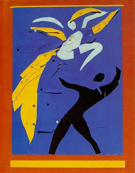 Two Dancers (Study for Rouge et Noir, 1938 - Henri Matisse