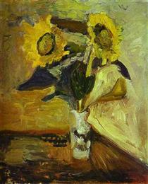 Vase of Sunflowers - Анри Матисс