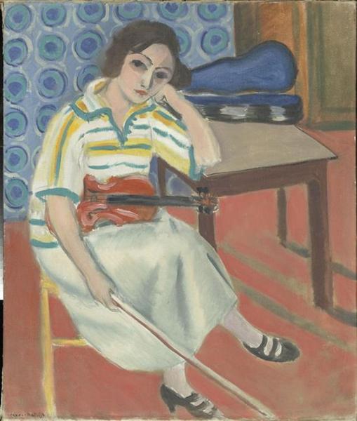 Woman with violin, c.1921 - 1923 - Henri Matisse