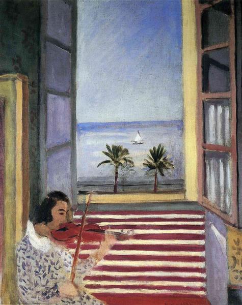 Young Woman Playing Violin, 1923 - 馬蒂斯