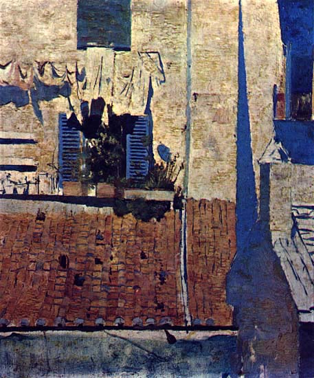 Window with blue shutters, 1882 - Энрике Позао