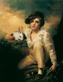 Boy and Rabbit - Henry Raeburn