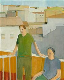 Couple on the Balcony - Генри Виллерме