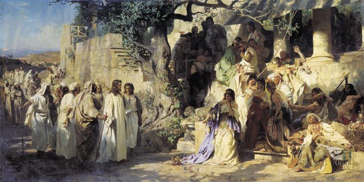 Christ and Sinner, 1873 - Генріх Семирадський