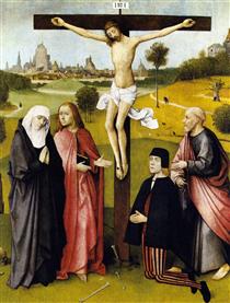 Crucifixion avec un donateur - Jérôme Bosch