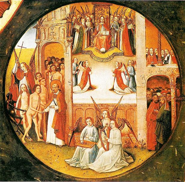 Сім смертних гріхів та Чотири останні речі (деталь), c.1500 - Ієронімус Босх