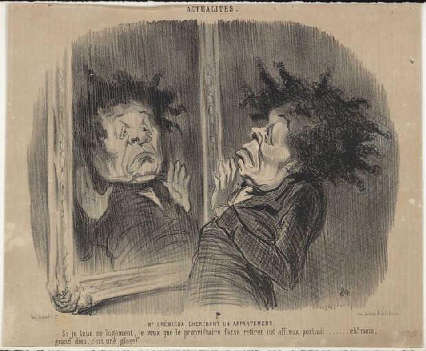 Adolphe Cremieux (Mr Cremieux seeking an apartment), 1848 - Honore Daumier