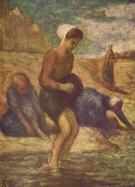 На берегу, c.1849 - c.1853 - Оноре Домье