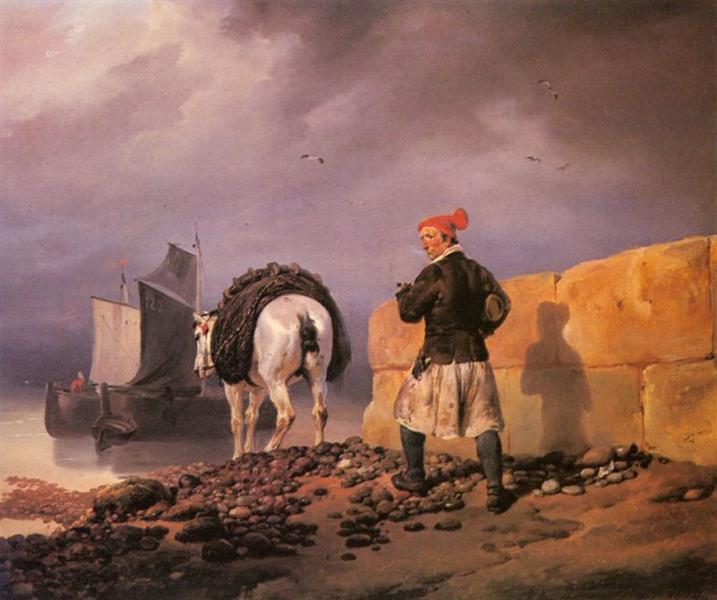A Fisherman Setting Out, 1824 - Орас Верне