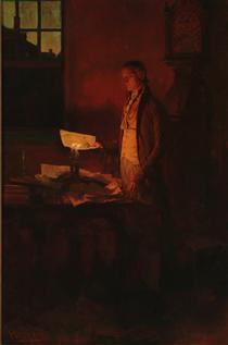 Thomas Jefferson Writing the Declaration of Independence - Howard Pyle