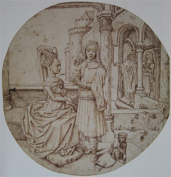 Joseph and Asenath, c.1475 - Хуго ван дер Гус