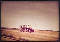 Still Life with 6 Trucks, Highway 1, Saskatchewan - Iain Baxter&