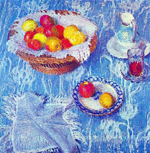 Blue Tablecloth, 1907 - Igor Grabar