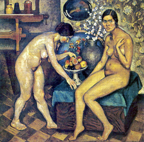 Натурщицы в мастерской, 1916 - Илья Машков