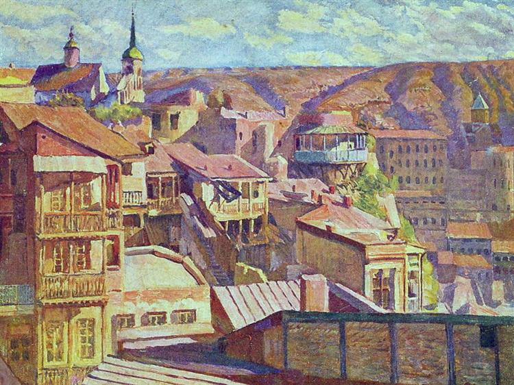 Tbilisi. Maidan, c.1920 - Ilia Mashkov