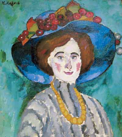 The lady in the hat, 1909 - Ilja Iwanowitsch Maschkow