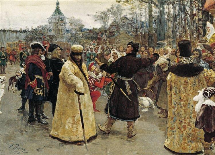 Arrival tsars Piotr and Ioann, 1900 - Ілля Рєпін