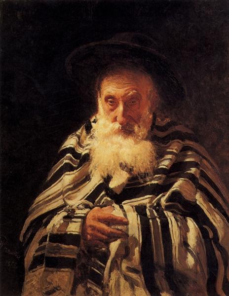 Jew praying, 1875 - Ilja Jefimowitsch Repin