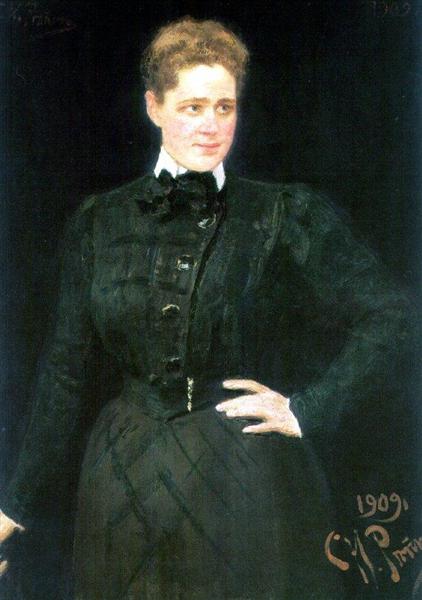 Portrait of countess Sophia Vladimirovna Panina, 1909 - Ilya Repin