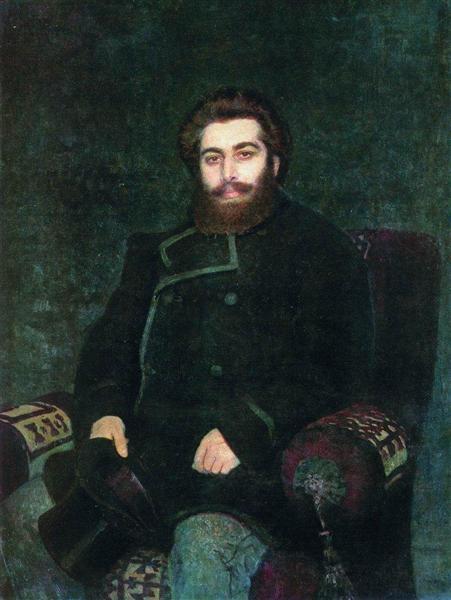 Portrait of the Artist Arkhip Kuindzhi, 1877 - 列賓