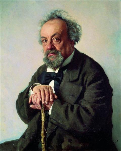 Portrait of the Author Alexey Pisemsky, 1880 - 列賓