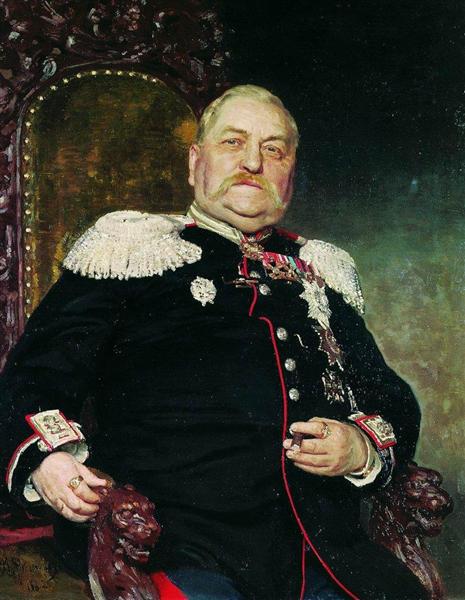 Портрет военного инженера А.И.Дельвига, 1882 - Илья Репин