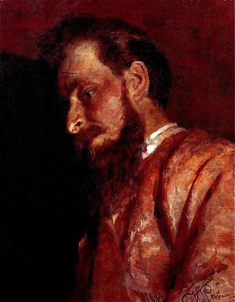 Portrait of V.K. Menk, 1884 - Ілля Рєпін