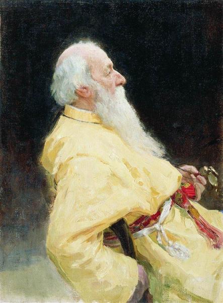 Portrait of V. Stasov, 1905 - Ilja Jefimowitsch Repin