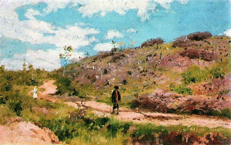 Summer landscape in Kurskaya guberniya, 1876 - 1915 - Ilya Yefimovich Repin