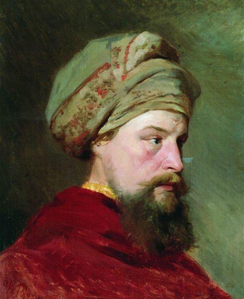 The sitter's head. The second half of the XIX century - Ilya Yefimovich Repin