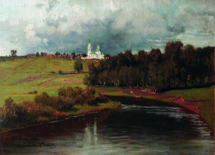 View of the village Varvarino, 1878 - Ilia Répine