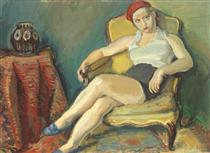 Woman in Yellow Chair - Iosif Iser