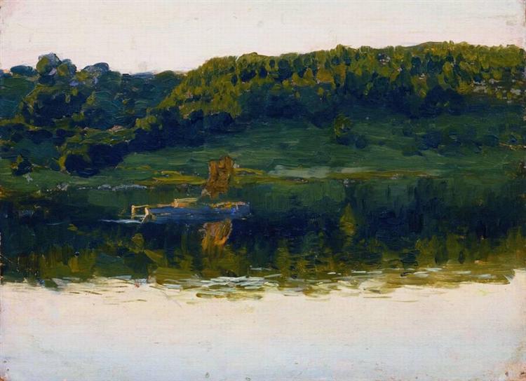 At Volga., 1888 - Isaak Iljitsch Lewitan