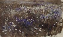 Flowery meadow - Isaak Iljitsch Lewitan