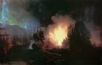 Battle of Chesma - Ivan Aivazovsky
