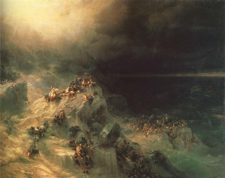 Deluge, 1864 - Iván Aivazovski