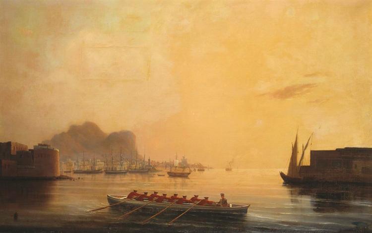 Harbor, 1850 - Iwan Konstantinowitsch Aiwasowski